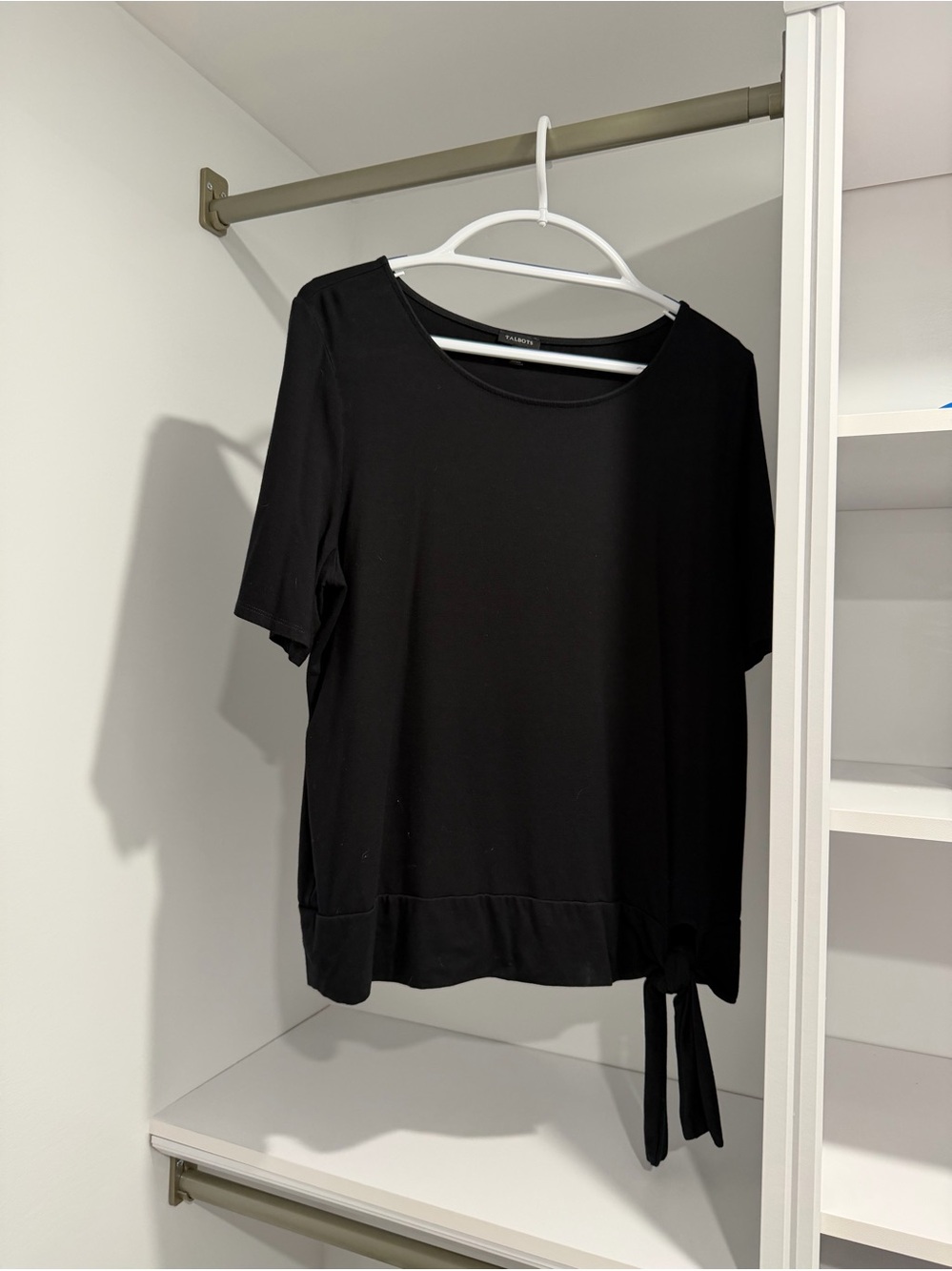 Talbots Black Short sleeve Top